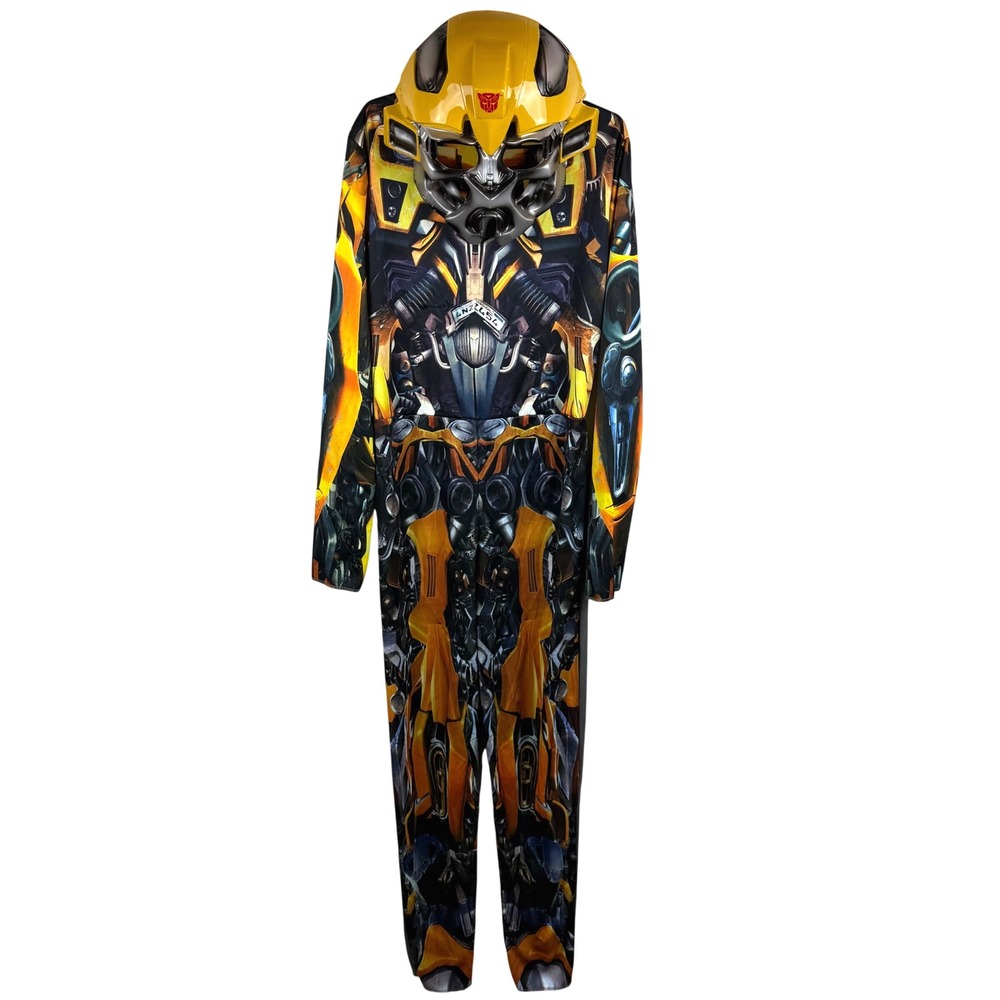 2009 Transformers Revenge of the Fallen Bumblebee Costume Kids Large 10-12 Mask
